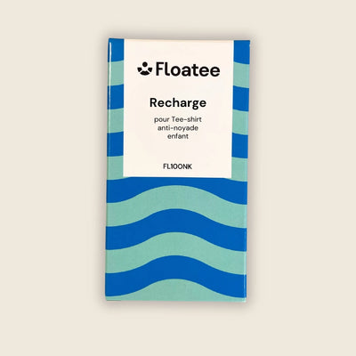 packaging de la recharge Floatee pour tee-shirt anti-noyade enfant